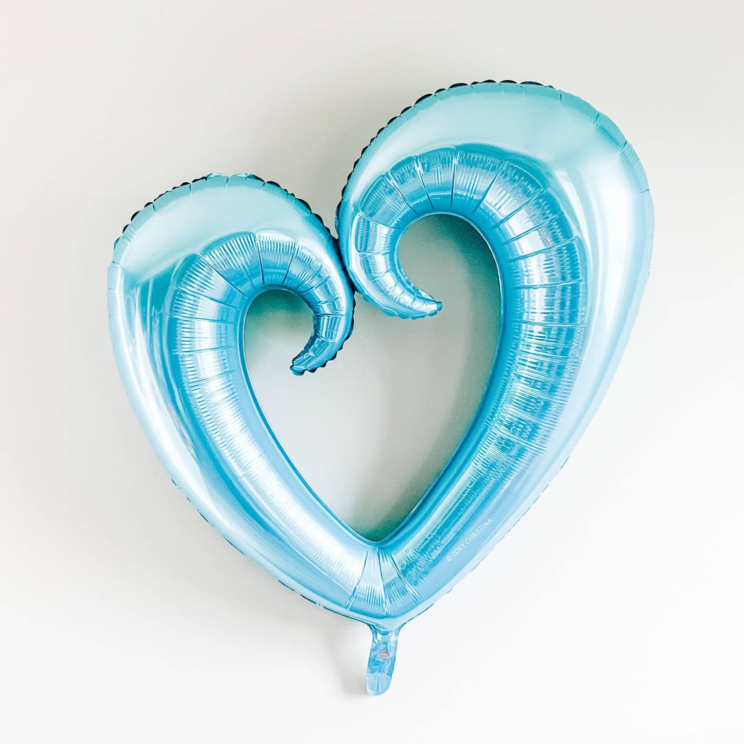 Jumbo Open Heart Shaped Balloon: Silver