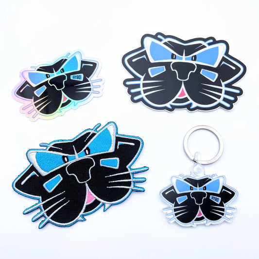 Carolina Panthers Football Sticker, Keychain & Patch NFL: Keychain