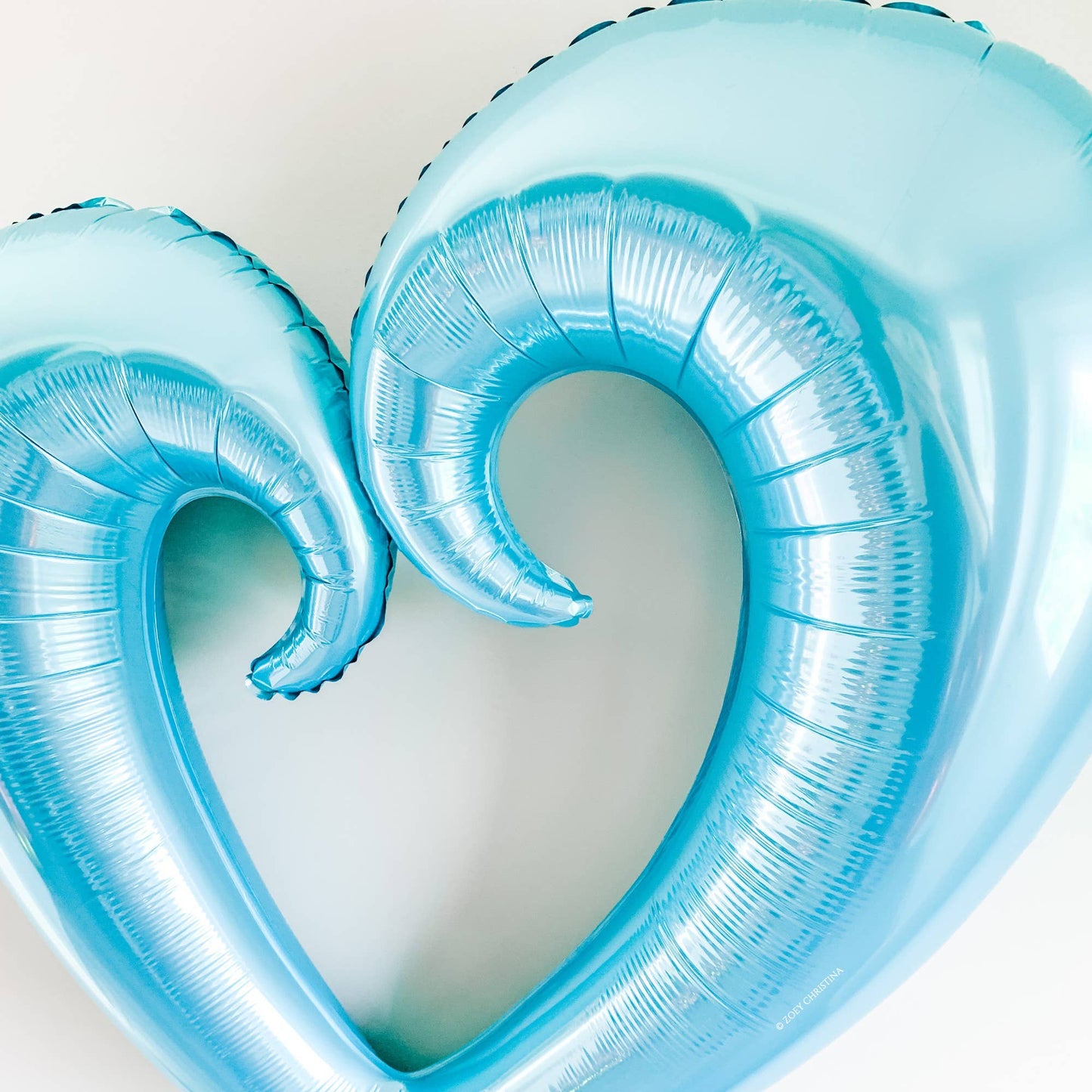 Jumbo Open Heart Shaped Balloon: Silver