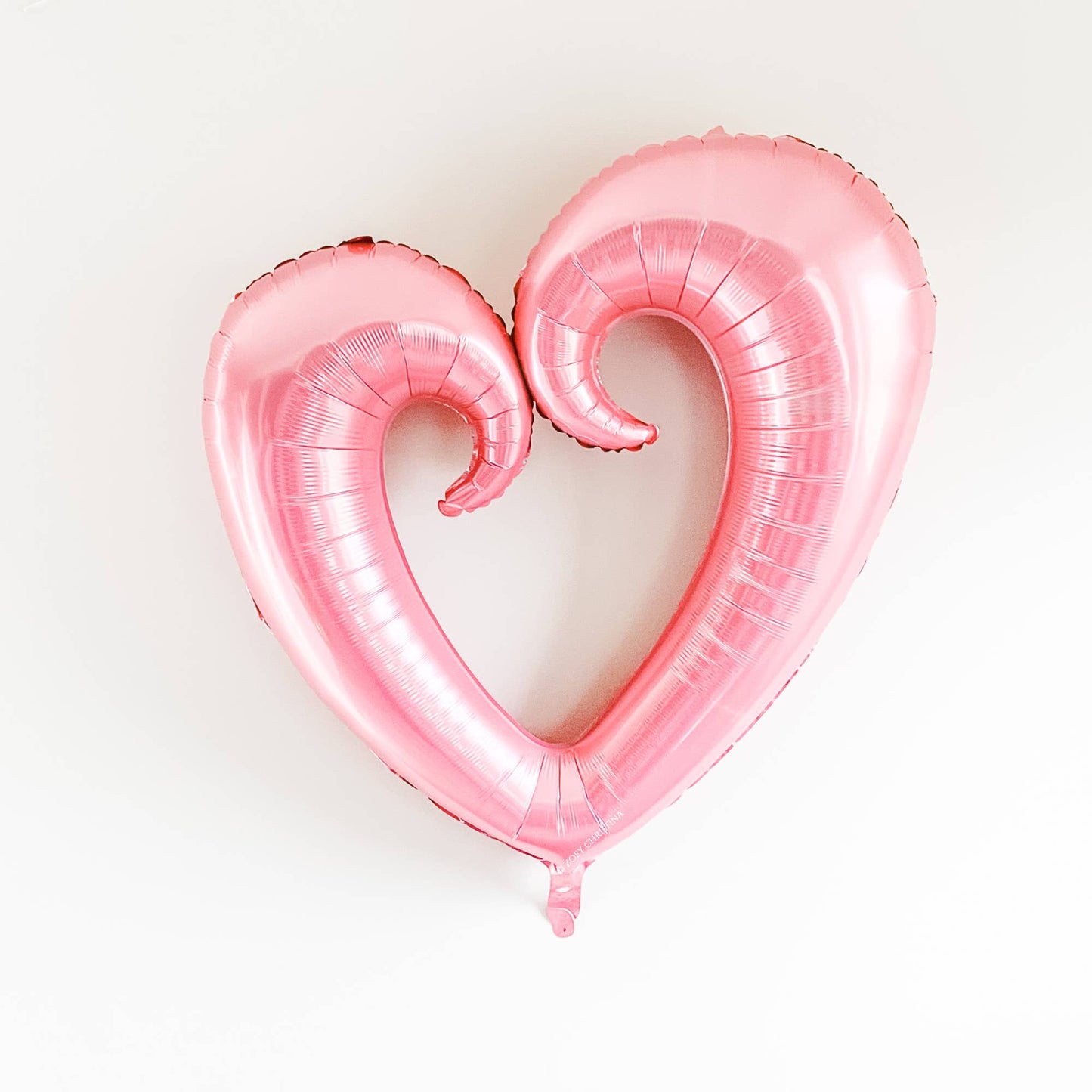 Jumbo Open Heart Shaped Balloon: Silver