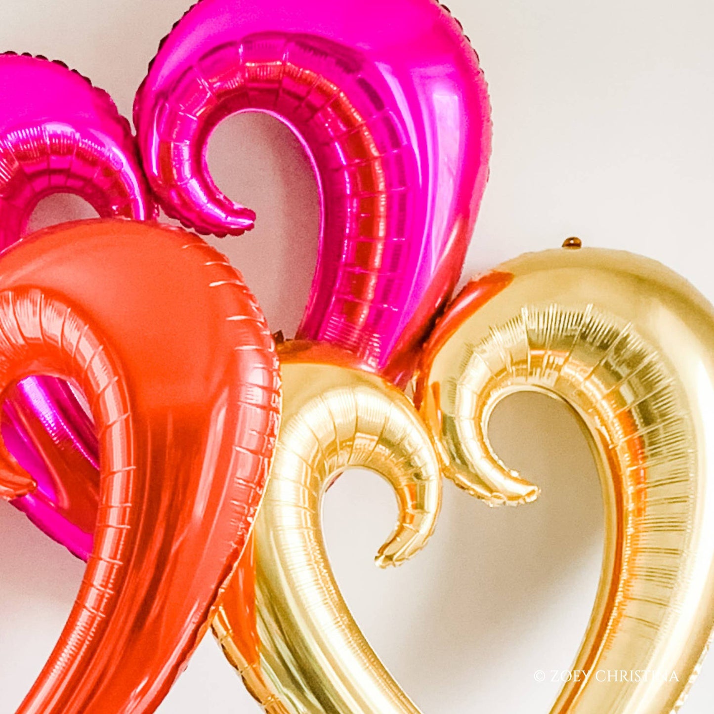 Jumbo Open Heart Shaped Balloon: Silver